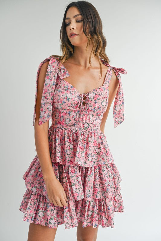 Pink Floral Dress