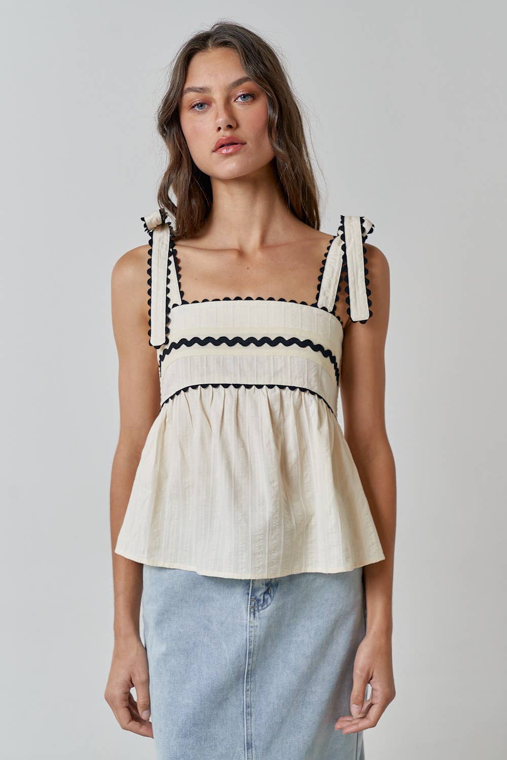 Tara Scalloped Top