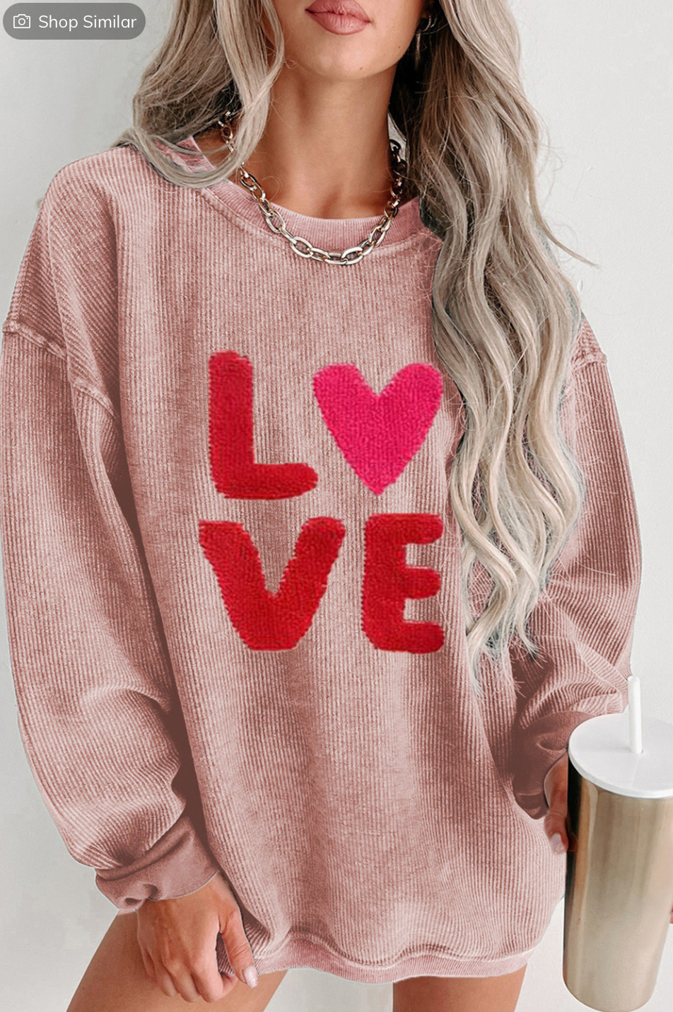 LOVE Pink Sweater