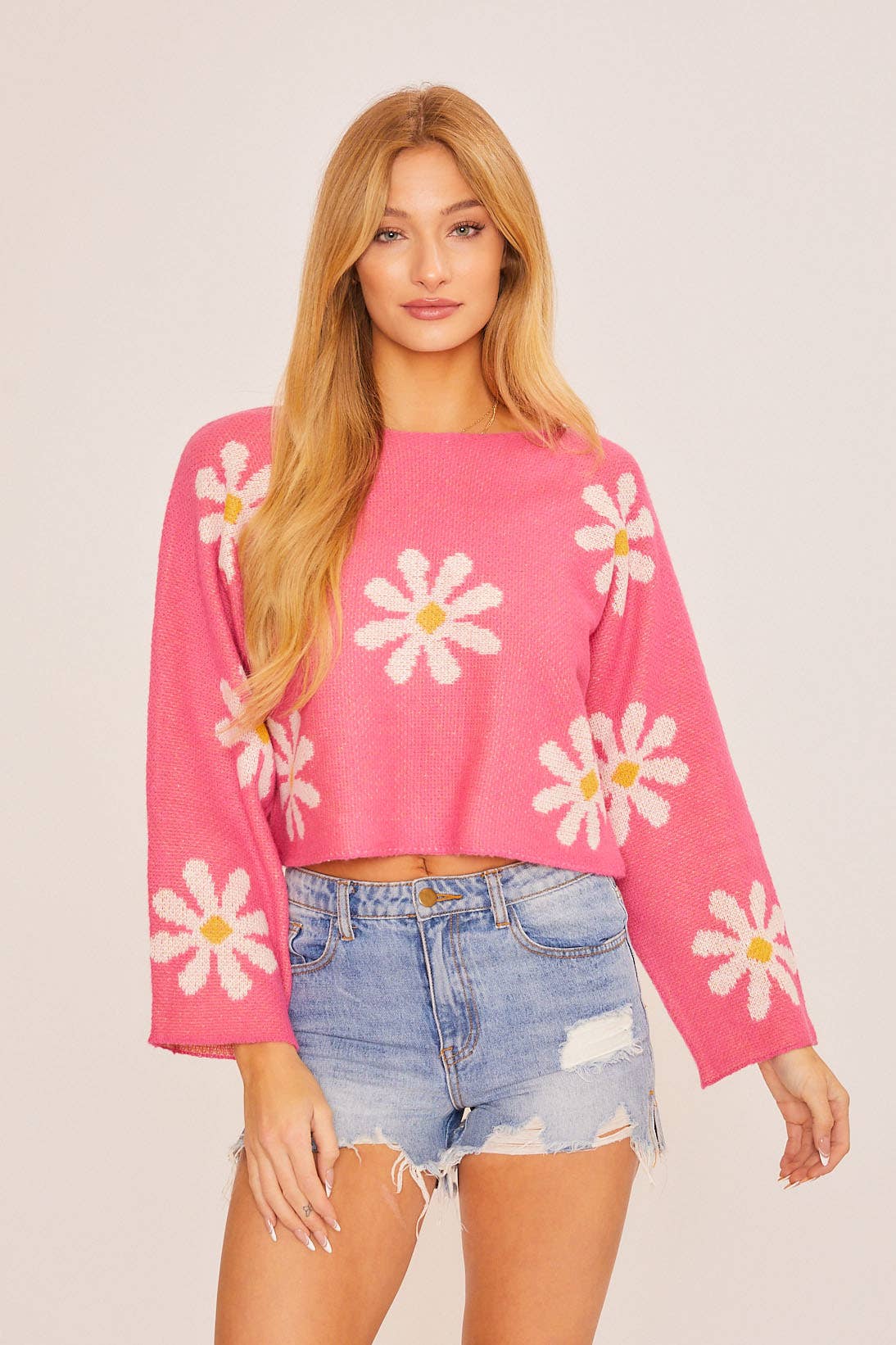 Daisy Pink Sweater