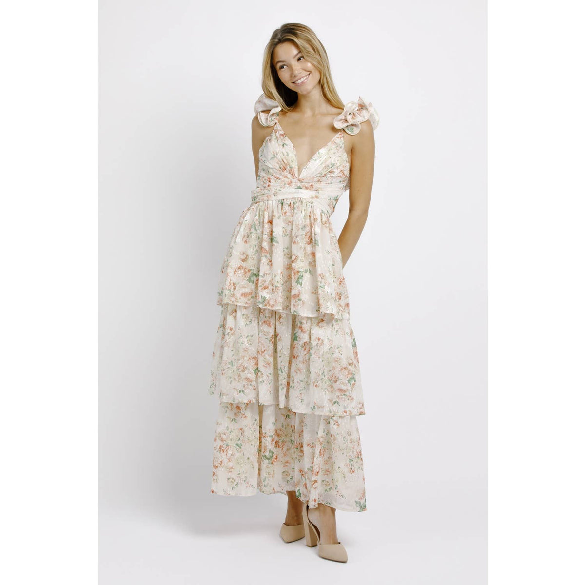 Floral Romantic Ruffle Dress